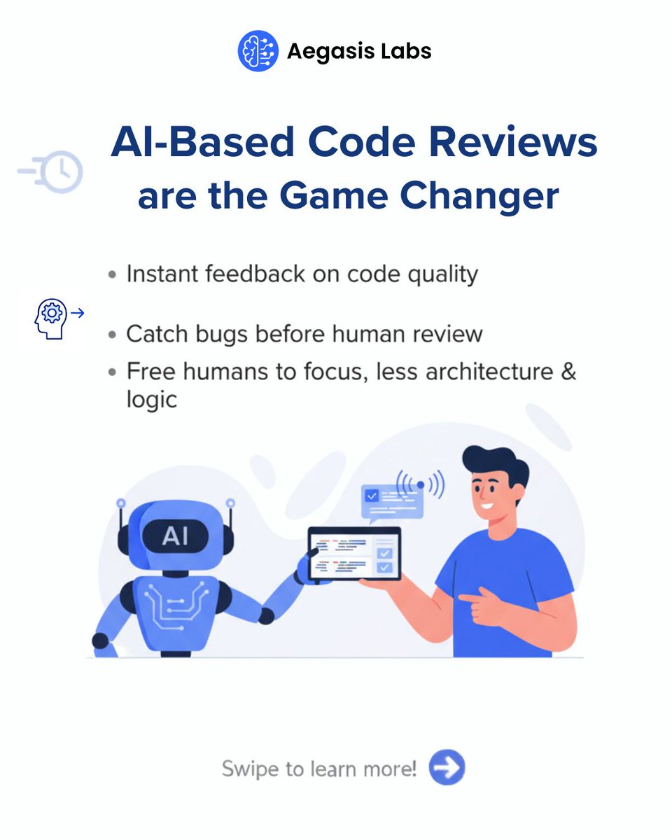 aegasislabs's tweet image. Code reviews don’t have to slow you down.
Most teams spend hours (or days) doing code reviews, but AI tools like Cursor are changing the game. Save this post & comment “AI REVIEW” if you want the checklist we use to speed up reviews with AI.
#codereviews #aegasislabs