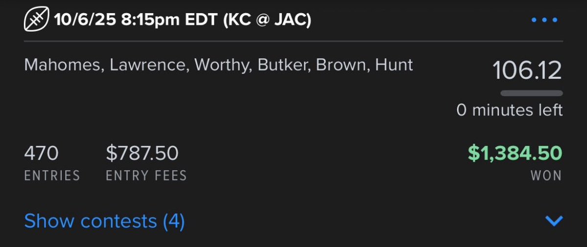 DFS__Oracle's tweet image. MNF and Main Slate GPPs 📈
