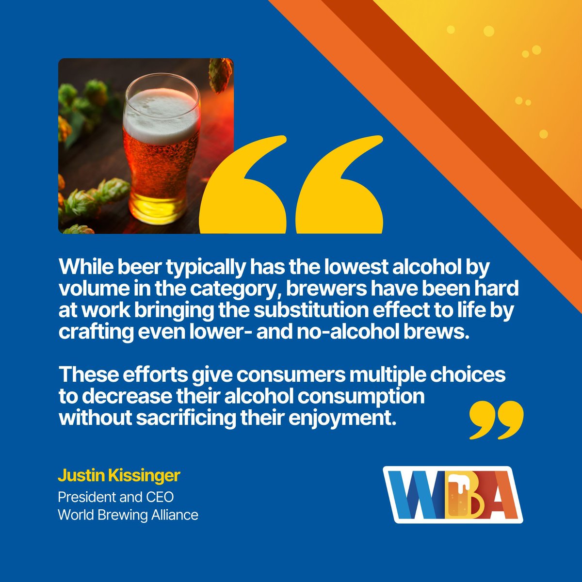 global_brewers's tweet image. In this Devex op-ed by WBA President and CEO Justin Kissinger, learn why the World Health Organization is urging a shift to lower-alcohol products. Hint: It has to do with a phenomenon called the substitution effect. bit.ly/WBAop-ed

#moderationiskey #drinkresponsibly