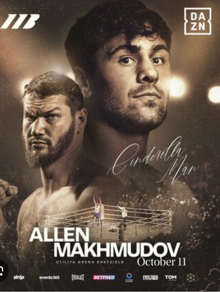 Boxing_Newscast's tweet photo. This Saturday live from Sheffield 

Dave Allen  🇬🇧24-7-2(19KO)
          Vs
Makhmudov 🇷🇺 22-2- (19KO)

Who wins? https://t.co/E68soGeung