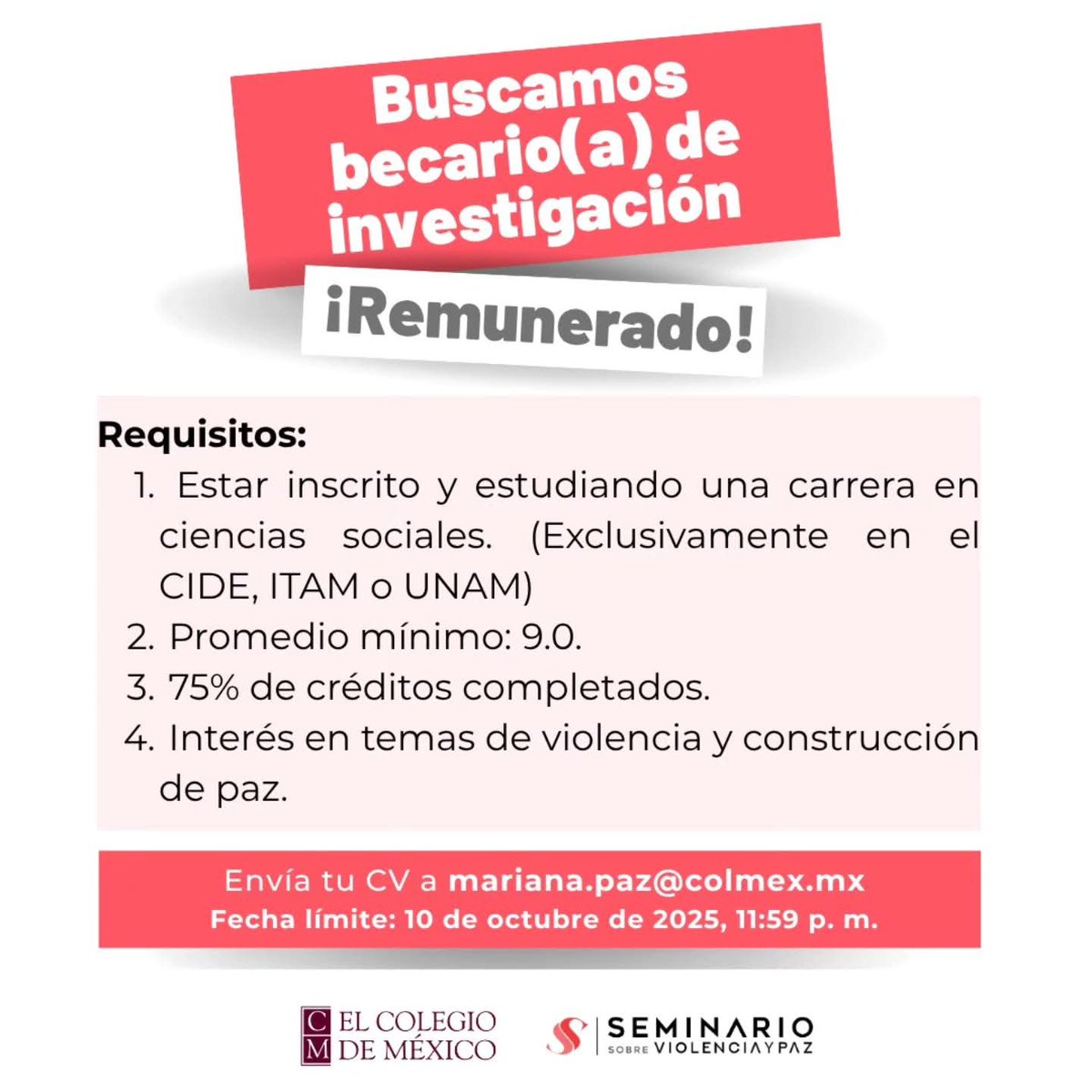 Todos tenemos las mismas oportunidades, sólo hay que echarle ganas, las mismas oportunidades: