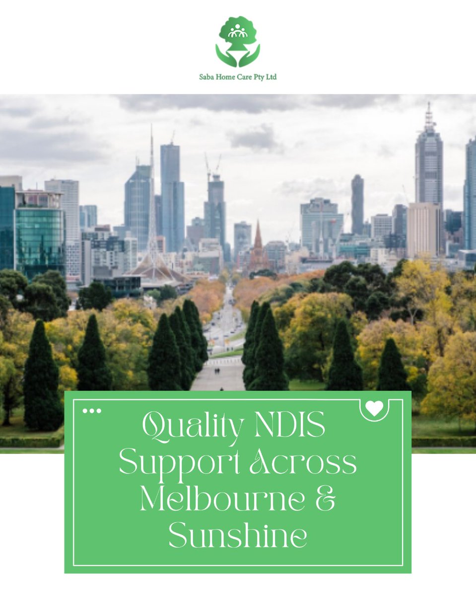 Sabacare1's tweet image. Saba Home Care provides quality NDIS supports and services throughout Melbourne, with strong local presence in areas like Sunshine! 

Our commitment to being a reliable, registered provider means high-quality care is accessible right where you live.

#MelbourneNDIS #LocalProvider