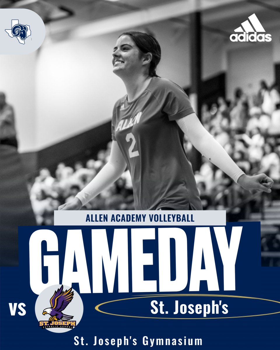 AllenAcademyVB's tweet photo. It’s rivalry night on the road! 🏐

Allen Academy Volleyball takes on St. Joseph’s tonight at 6 PM. Let’s bring the energy, Rams! 💙

🐏 St. Joseph’s
🏟️ St. Joseph Gym
🕕 6:00 PM
🎟️https://t.co/RKoeiwLavh

#ramtough https://t.co/QNJhTYSuNY