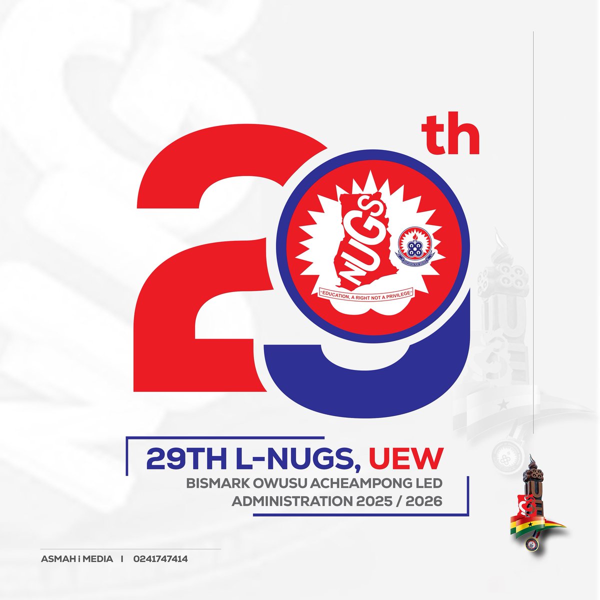 🇦🇹A New Chapter Begins!🇦🇹
━━━━━━━✧❂✧━━━━━━━
 A new administration takes over, bringing fresh ideas, renewed energy, and a strong commitment to student welfare and progress. Together, we move towards a new era of greatness.

#29thLNUGSUEW
#NUGS(UEW)-PUBLICITY