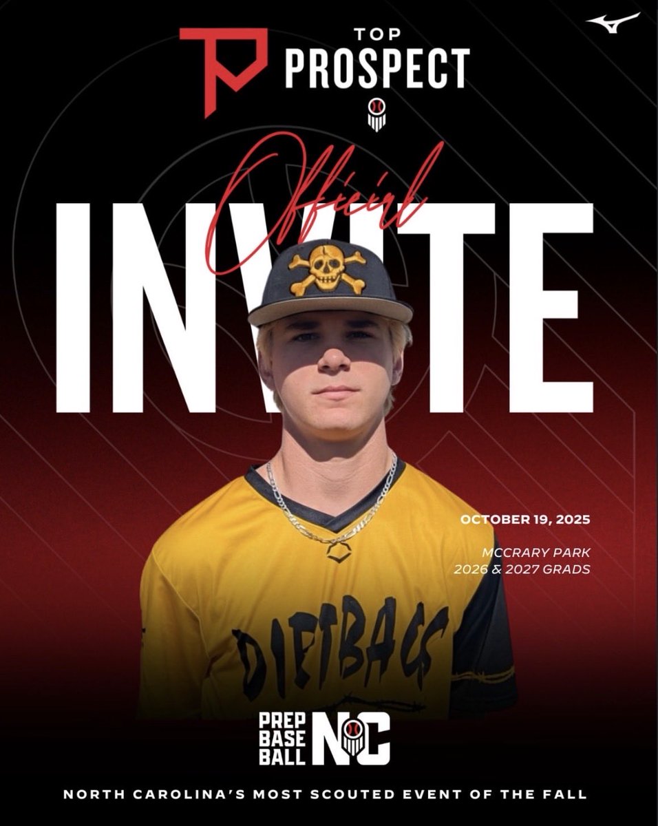 Davis Brinson (@davisbrinson11) on Twitter photo thank you <a href="/PrepBaseballNC/">Prep Baseball North Carolina</a> . Looking forward to it.
<a href="/luke_cullipher/">Luke Cullipher</a>
<a href="/Will_James_21/">Will James</a>
<a href="/trey_daly/">Trey Daly</a>
<a href="/_thedirtbags/">Dirtbags Baseball</a>
<a href="/BaseballAGHS/">Ayden-Grifton Baseball</a> thank you <a href="/PrepBaseballNC/">Prep Baseball North Carolina</a> . Looking forward to it.
<a href="/luke_cullipher/">Luke Cullipher</a>
<a href="/Will_James_21/">Will James</a>
<a href="/trey_daly/">Trey Daly</a>
<a href="/_thedirtbags/">Dirtbags Baseball</a>
<a href="/BaseballAGHS/">Ayden-Grifton Baseball</a>