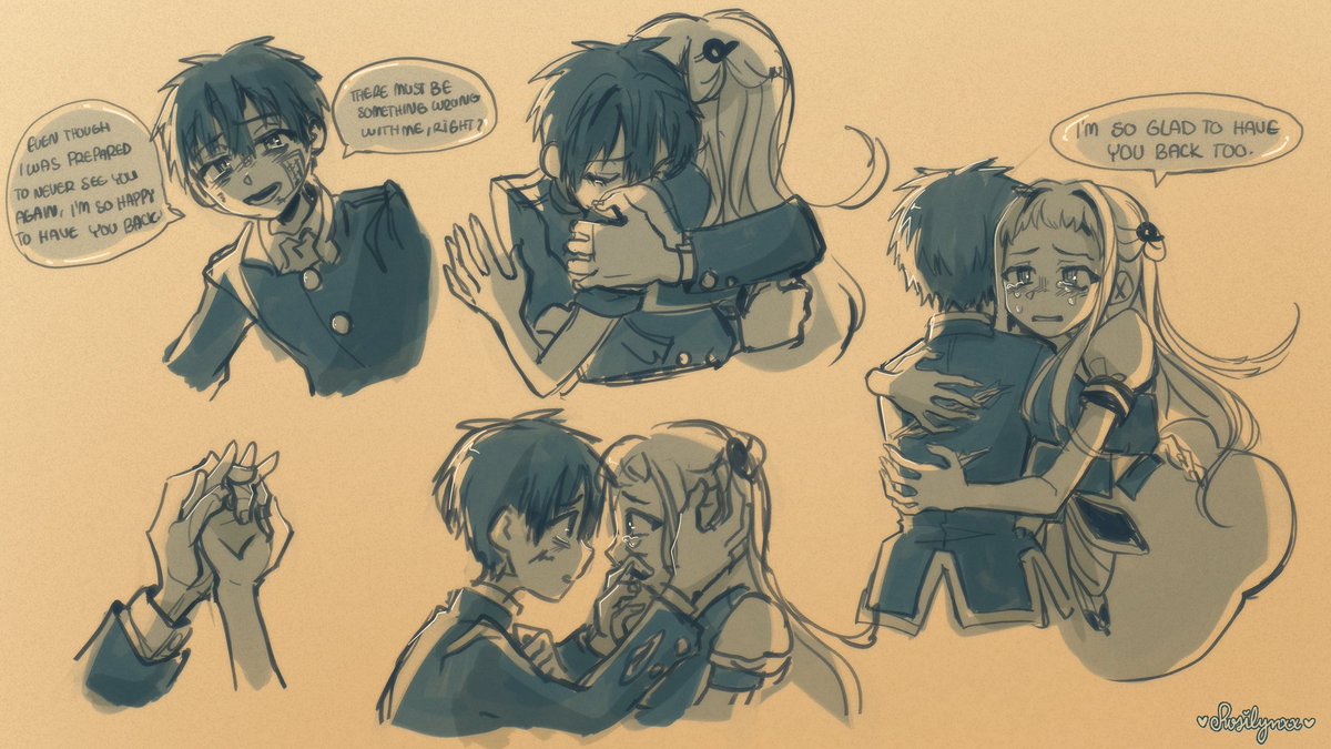 rosilynx's tweet image. they're my favorite thing to draw #tbhk #hananene