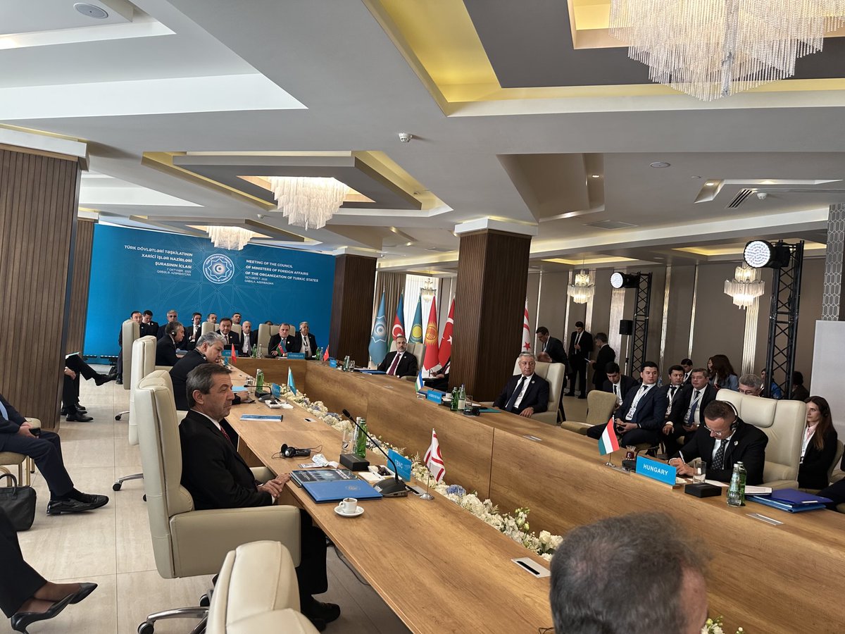 TDT Liderler Zirvesi Kapsamında Düzenlenen Dışişleri Bakanları Toplantısına katılım sağladık. Kardeşliğimiz iyice pekişti.
