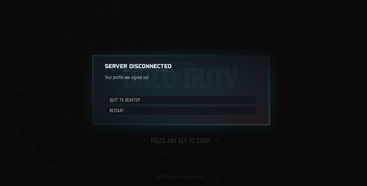 The best part about owning Call of Duty on Steam and trying to play it.