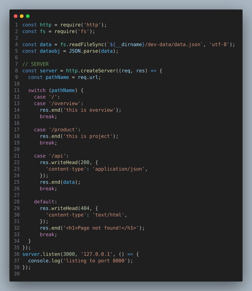 eberechukwuobed's tweet image. Created my first Node.js server today. Feels good to see it running 😎