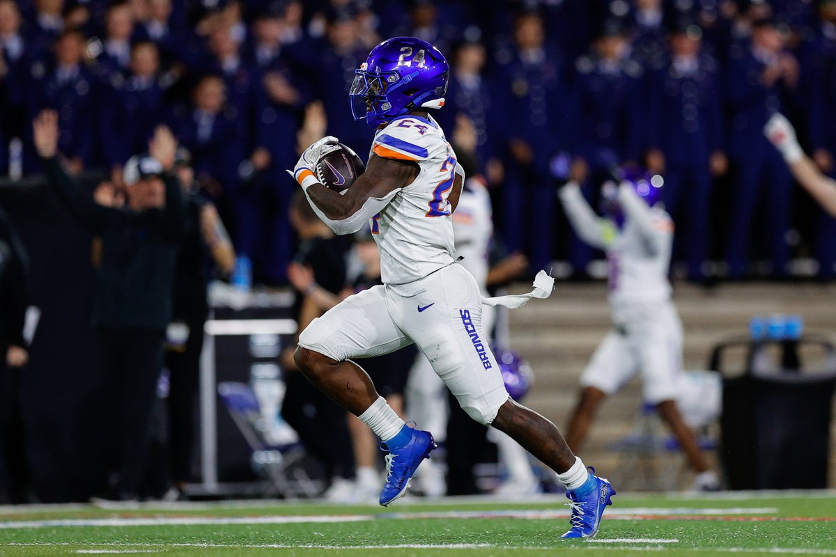 Group of Five leaders in yards AFTER contact per rush:

1) Dylan Riley, Boise State: 5.94 yards
2) Jai'Den Thomas, UNLV: 5.87
3) Braylon McReynolds, UL-Monroe: 5.60
4) Robert Henry Jr., UTSA: 4.91
5) Alex Tecza, Navy: 4.89
6) Miles Davis, Utah State: 4.76
7) Jekail Middlebrook,