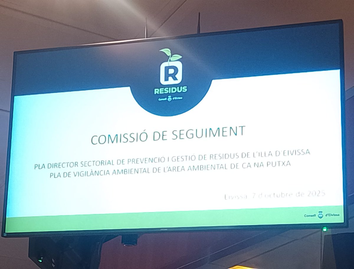 FEH IBIZA FORMENTERA (@fehif) on Twitter photo ♻️ Hoy hemos participado en la reunión del <a href="/Consell_Eivissa/">Consell d'Eivissa</a> sobre el seguimiento del Plan de Gestión de Residuos y del Plan de Vigilancia Ambiental de Ca na Putxa.
Avanzamos hacia una gestión más eficiente y sostenible en #Ibiza.
#Sostenibilidad #Residuos #TurismoResponsable ♻️ Hoy hemos participado en la reunión del <a href="/Consell_Eivissa/">Consell d'Eivissa</a> sobre el seguimiento del Plan de Gestión de Residuos y del Plan de Vigilancia Ambiental de Ca na Putxa.
Avanzamos hacia una gestión más eficiente y sostenible en #Ibiza.
#Sostenibilidad #Residuos #TurismoResponsable