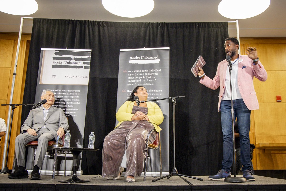Books expand our horizons and preserve our stories.

Last night, the Public Advocate was proud to join <a href="/GeorgeTakei/">George Takei</a> at the <a href="/BKLYNlibrary/">Brooklyn Public Library</a> for a powerful conversation on the transformative power of books and the dangerous trend of censorship. #BannedBooks #FreeSpeech