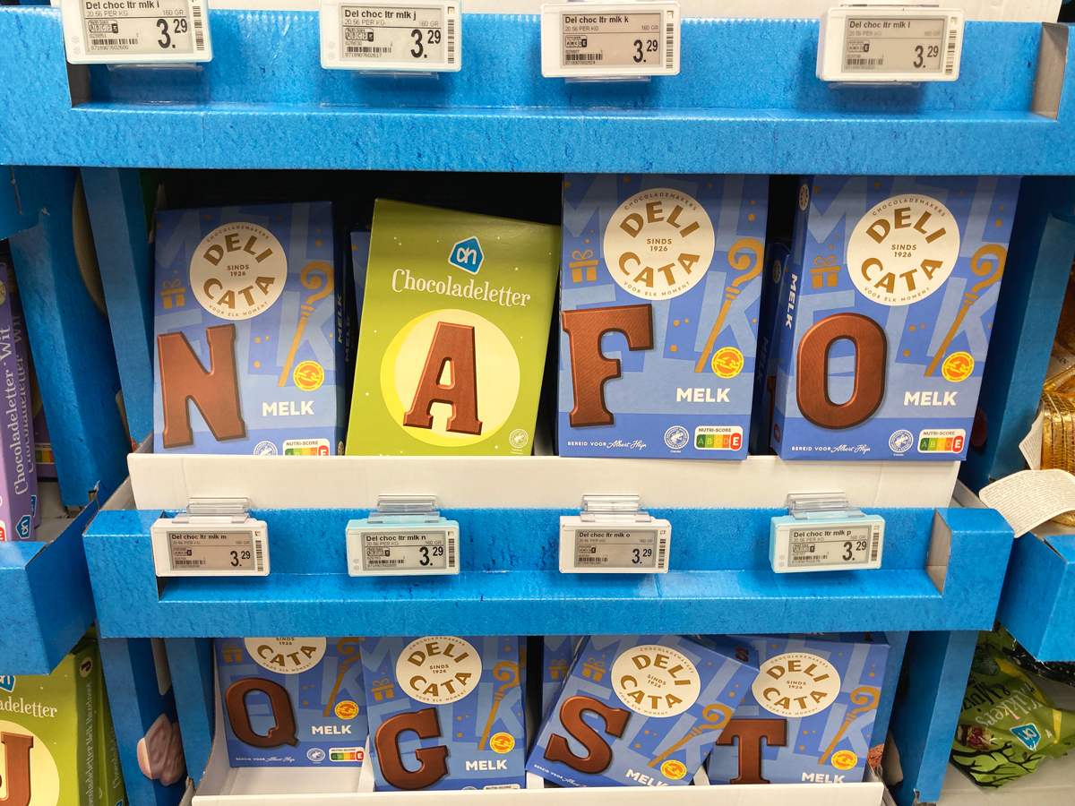 It's that time of year again when special letter formations start appearing in stores. #NAFOISEVERYWHERE
