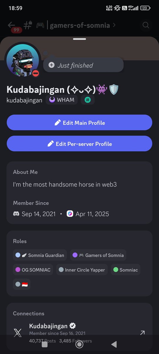 ✨SOMNIA COMMUNITY✨

Change is inevitable to make something better, that's what <a href="/Somnia_Network/">Somnia</a> do

A few 'outdated' role have gone now, as you can see I lost all nft role and 2 of my creator role...but rest assured team is implementing new things!

Checker still not live to