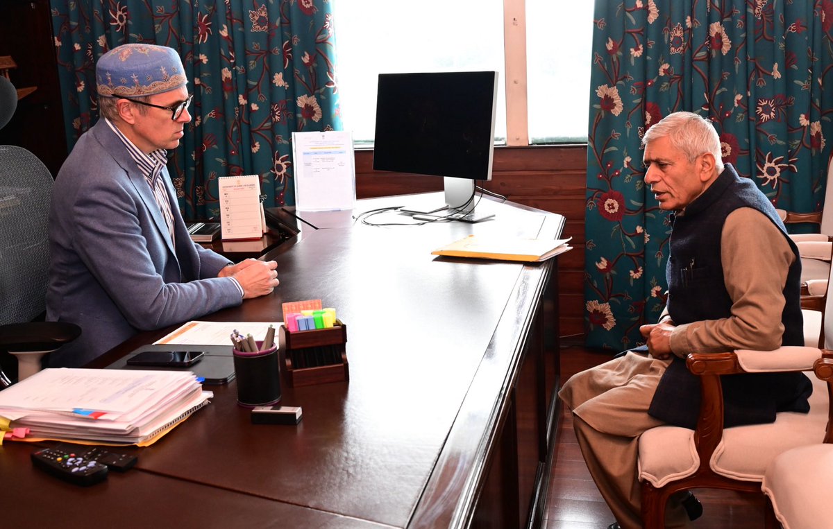 Called on Hon. CM this day. Apprised him@of development scenario in Bandipore and the need to address deficiencies in primary sectors of importance . Happy that he heard with patience promising interventions as and when necessary .