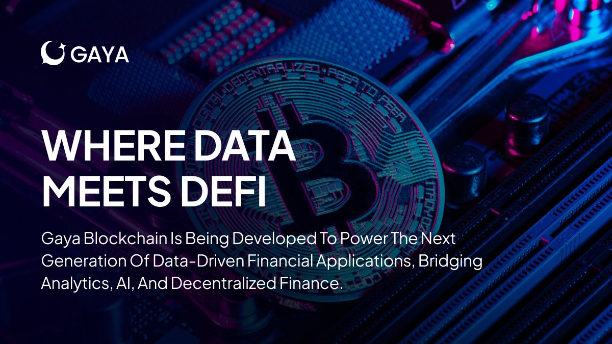GayaBlockchain's tweet image. Finance is evolving 📊

The next generation of DeFi will be data-driven, powered by Gaya Blockchain.

#GayaBlockchain #Web3 #DeFi #AI