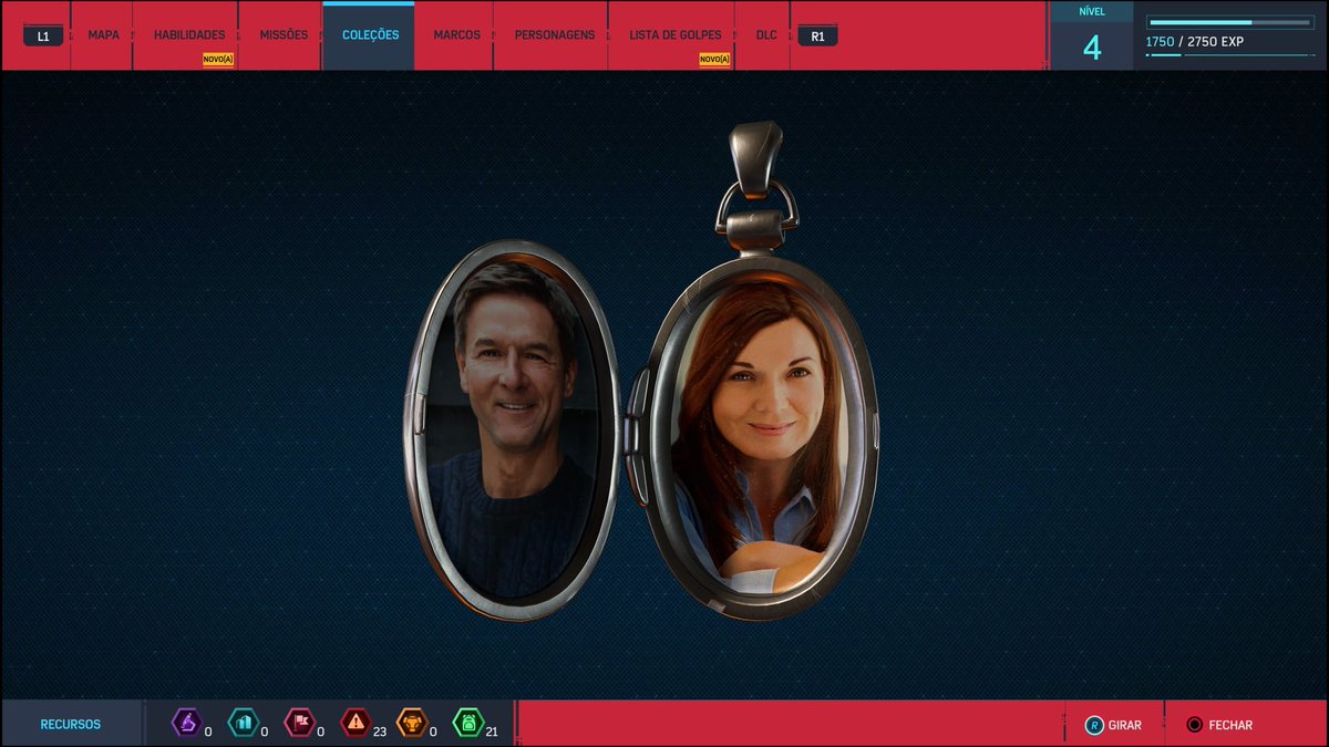 Então os pais do Peter trabalhavam para o governo no jogo do Spiderman...

- A mãe dele parece a MJ da primeira trilogia. 😂

Acho muito massa os detalhes dos colecionáveis das mochilas. 
#SpiderMan