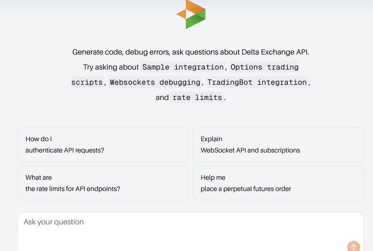 🚀 Automate your trading with Delta Exchange API Copilot!

Say goodbye to complex code hurdles—API Copilot is an AI-powered assistant that helps you:
✅ Generate Python code for trading strategies 
✅ Debug &amp; troubleshoot API errors in real time
✅ Learn and implement algorithmic