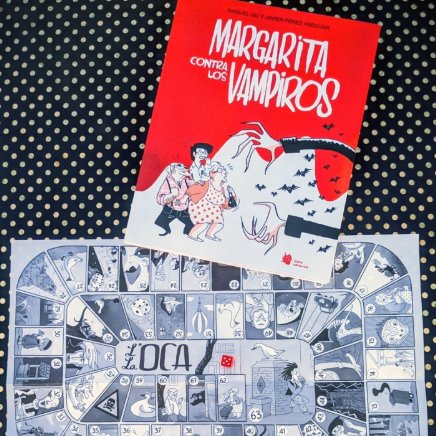 Vénganse esta tarde a echar una partida al juego de la oca más vampírico jamás imaginado🦇🦇con las autoras <a href="/RaquelberryFinn/">Raquel Gu</a> y Javier Pérez Andújar, responsables del tebeo 'Margarita contra los vampiros',  acompañadas por <a href="/DiegoS_lgado/">Diego Salgado</a> y servidora 😉