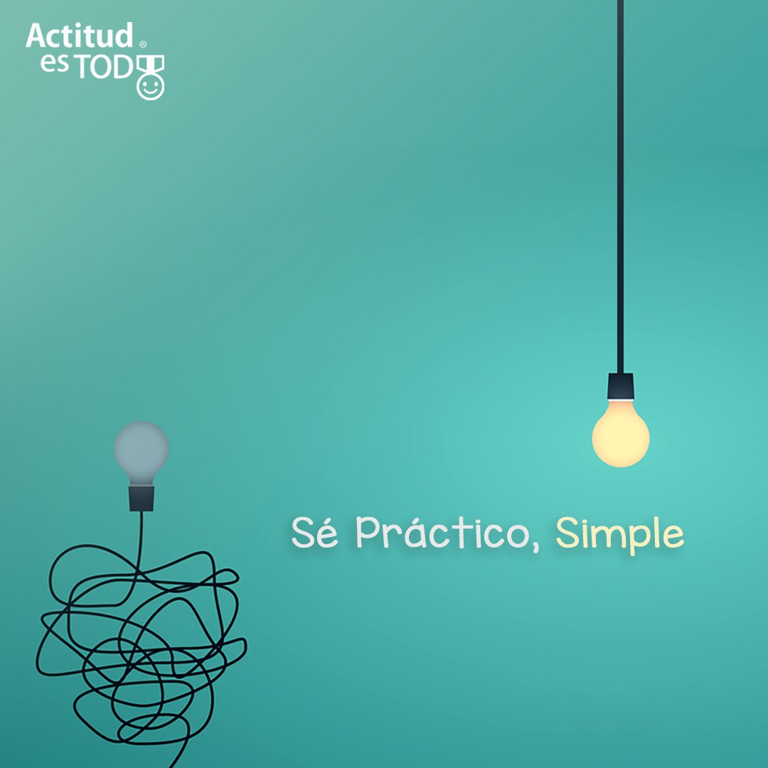 ActitudEs's tweet photo. Súper #Martess para ser prácticos 🙋🏻♀️ y eficientes 🙋🏽, no le demos vueltas a las cosas, resolvamos rápido 🏃♀️🏃🏻, de buen modo 😃 y a la primera ✅ (K*I*S*S* Keep It Super Simple)…#ActitudEsTodo 😃 (JCU) 💯#Coaching #DesarrolloHumano #DesarrolloOrganizacional https://t.co/3NTb8289ie