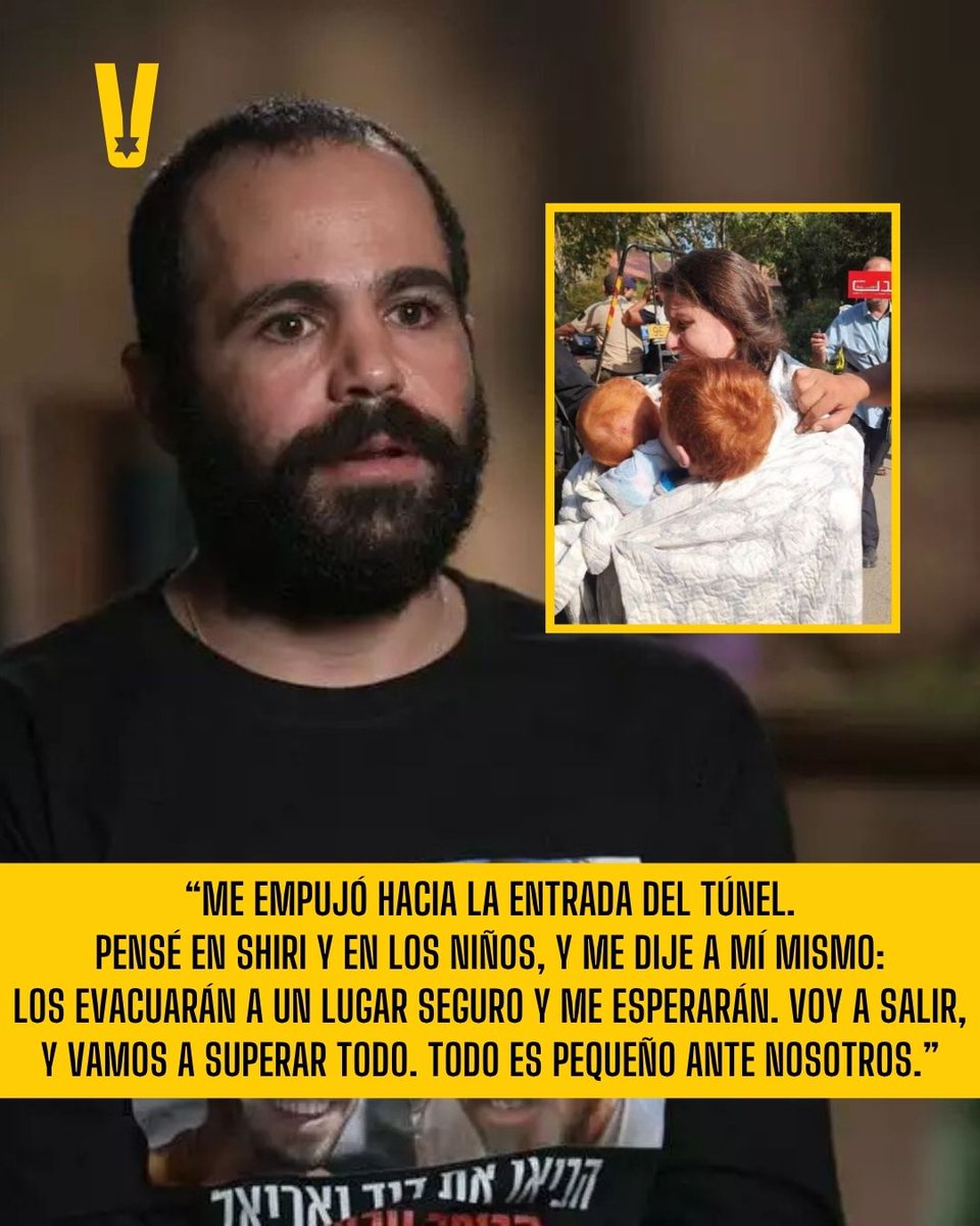veoisrael's tweet photo. Yarden Bibas comparte sobre los últimos momentos con Shiri, Kfir y Ariel. momentos de amor, esperanza y dolor.
Sobre el vacío que quedó, y sobre la elección de seguir viviendo, incluso en medio del dolor. 💛 https://t.co/KjTeJctXXm