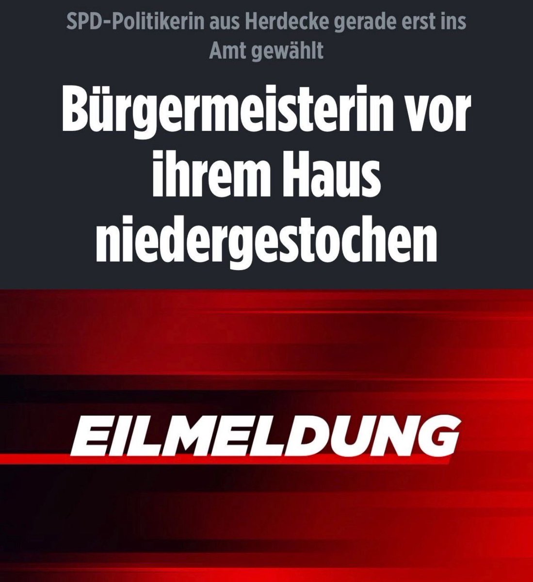 Wieder eine schreckliche Gewalttat, wieder ein Messer – und wieder Fassungslosigkeit.
Wie viele dieser Taten müssen noch passieren, bis sich wirklich etwas ändert?
Meine Gedanken sind bei dem Opfer.
Niemand sollte in unserem Land in ständiger Angst leben müssen.
Deutschland hat