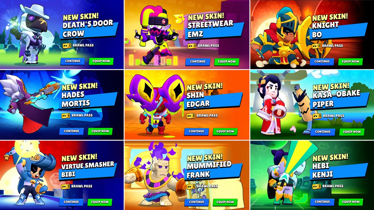 tapmobgameplay's tweet photo. All Brawl Pass Skins Unlock Animation!
Please visit this video for more:
πππ
https://t.co/BTl8jhz49o
#brawlpass
#brawlstars
#unlockanimation https://t.co/bHDOngZT0W