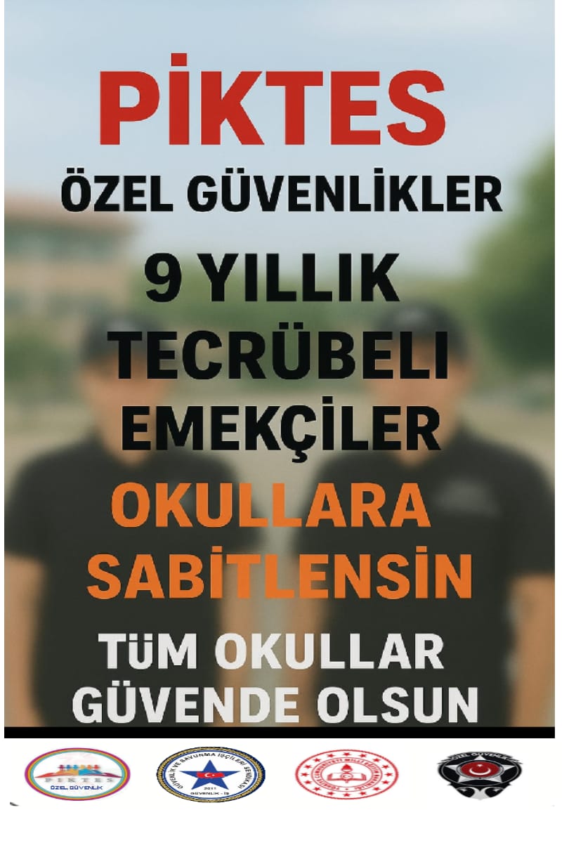 #Piktes
<a href="/Yusuf__Tekin/">Yusuf Tekin</a>
👉OKULLARDA 9 YILLIK TECRÜBE İLE 
🚨PİKTES ÖZEL GÜVENLİK      GÖREVLİLERİNE
(ÇALIŞAN VE ÇIKARILAN )
 TECRUBELİ EMEKÇİLERE 
👉 ŞUBATTAKİ ALIMLARDA  ÖNCELİK VERİLSİN 

📌TÜM OKULLAR
📌 GÜVENDE OLSUN

👉OKULLARIMIZ GÜVENDE OLMAZSA GELECEĞİMİZ OLMAZ...