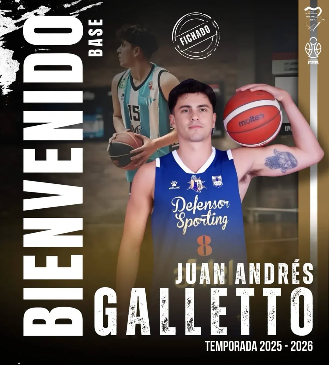 📌 Uruguayos 🌎🏀

Juan Andrés Galletto va a España a jugar Tercera FEB en EB Felipe Antón. 

<a href="/ElEspectadorUy/">El Espectador Deportes 🔊</a> <a href="/BTotalradio/">Basquettotalradio</a>