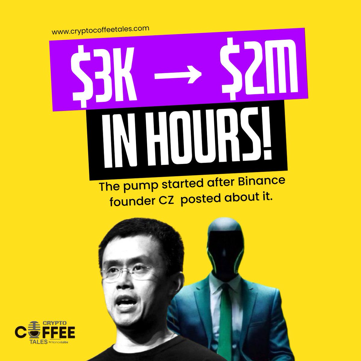 CCTbyNonceLabs's tweet photo. Imagine turning a $3,000 bet into $2 MILLION in just a few hours. 🤯
That's what happened with a new "memecoin" after a single post from a crypto influencer.
It's a wild mix of luck and hype. But remember: for every big win, there are huge risks. 🎲
#Crypto #Memecoin #HighRisk https://t.co/yLuL8YutHH
