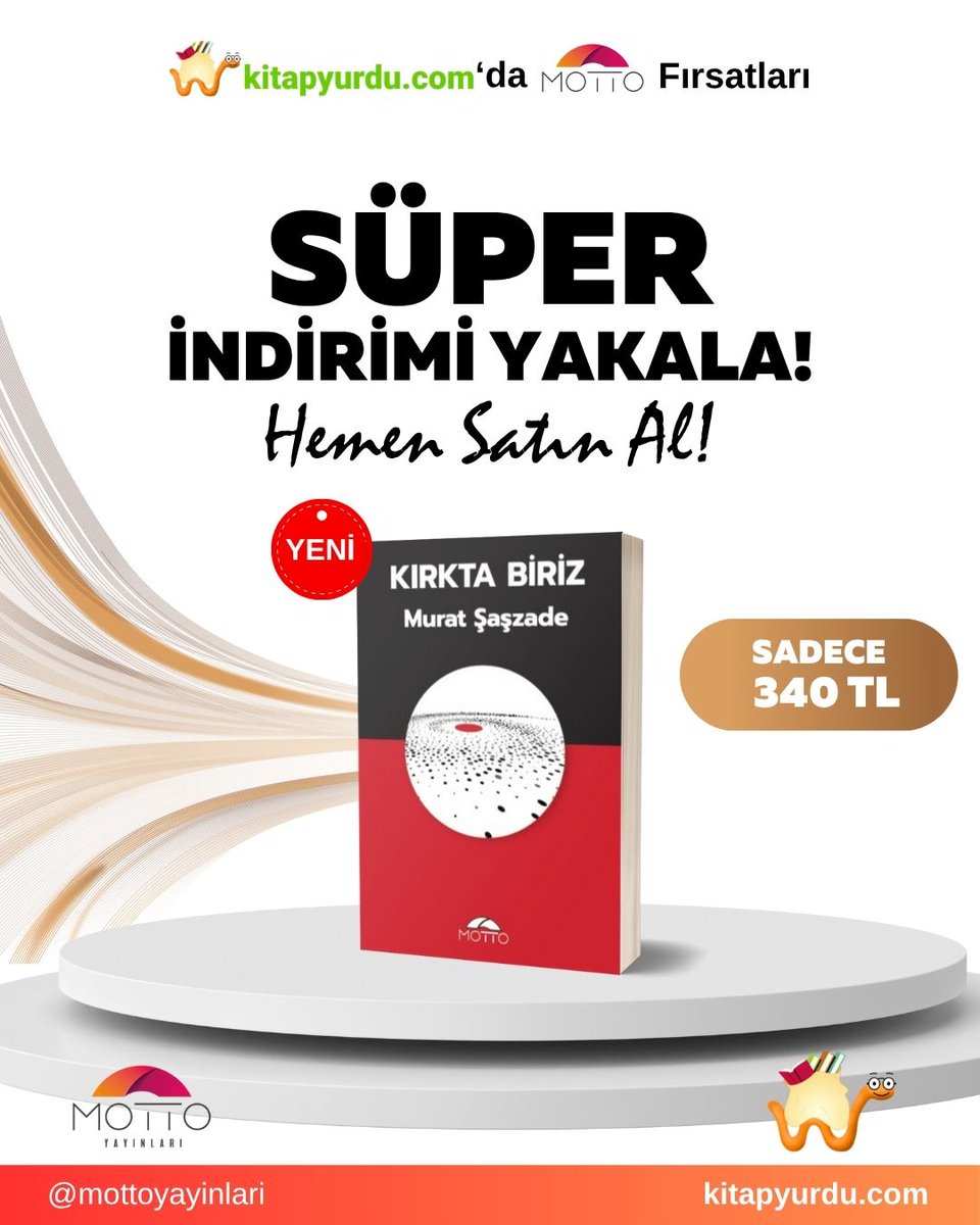 ⚔️ Kırkta Biriz – Murat Şaşzade
Sadakatin, cesaretin ve inancın destanı!
Osmanlı’nın kırk yiğidi karanlığa karşı duruyor.
“Kılıç mı keskin, yoksa inanç mı?”
Cevabı bu romanda.
🔥 Sadece 340 TL
👉 kitapyurdu.com
#KırktaBiriz #MOTTOYayınları #KitapÖnerisi #TarihiRoman