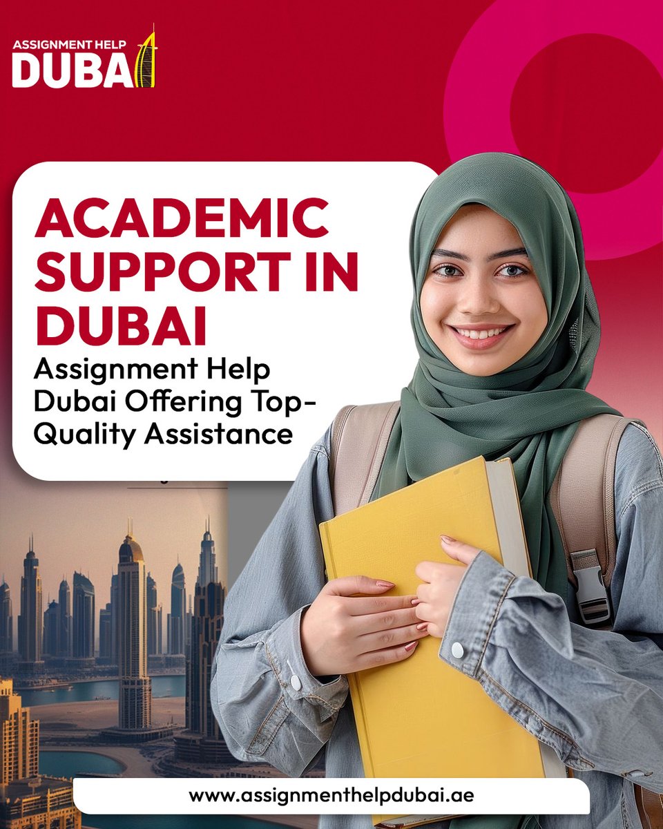AssignmentDubai's tweet image. Academic Support In Dubai! Get Assignment Help Dubai Offering Top-Quality Assistance To Excel In Your Studies.
Achieve Top Grades at: assignmenthelpdubai.ae
#dubaistudents #AssignmentHelpDubai #fypageシ #Trending #viral #explore #uaeuniversity #AcademicSupport #uaestudents