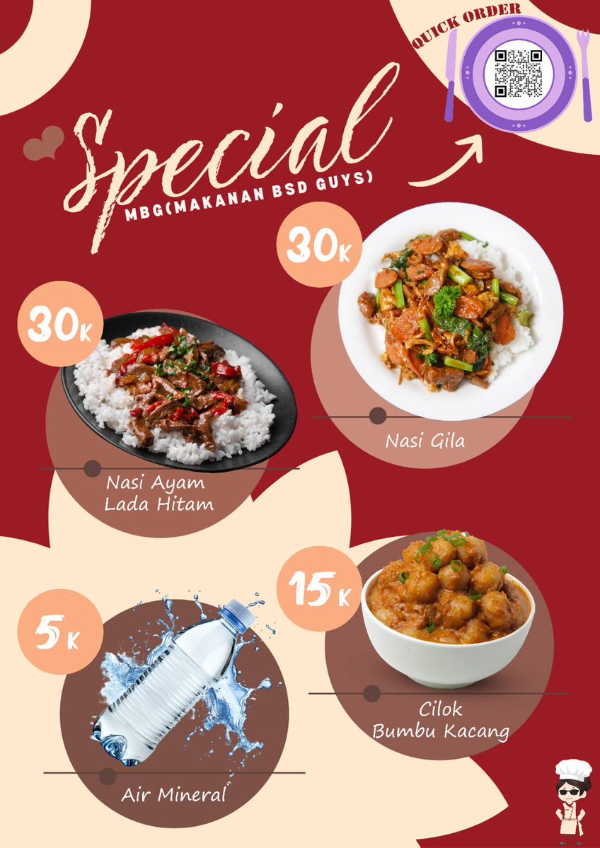 PRE ORDER SPESIAL MBG ‼️
Bertemu oshi itu perlu asupan, jangan sampai kita bertemu oshi dalam keadaan asam lambung naik dan lemah letih lesu. Walaupun waro kosong, perut tidak boleh sampai kosong.
Gas order di form di bawah ini 
forms.gle/3mEu23P7rvsa13…