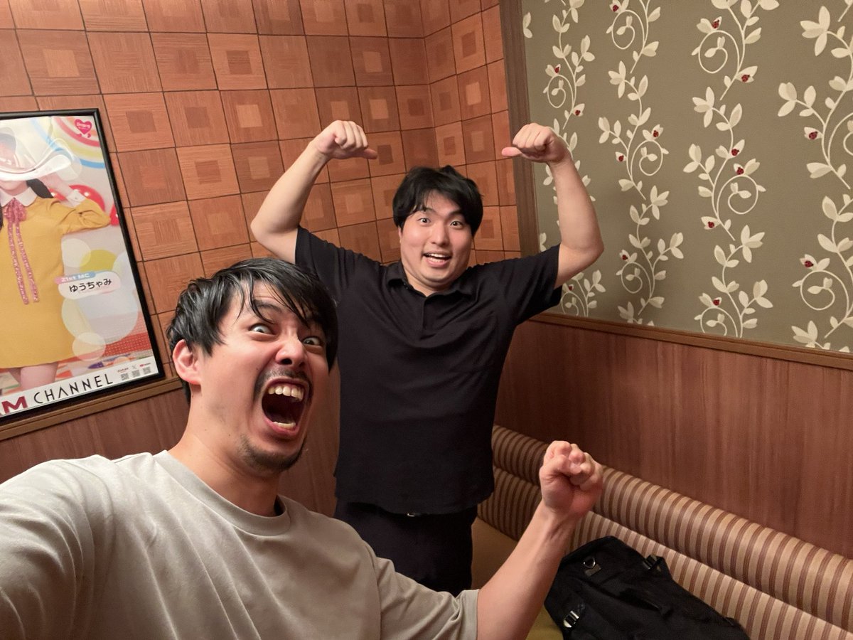 Barbershopへの思いが高まってしまい、県を跨いだ2人による平日夜練を敢行しました