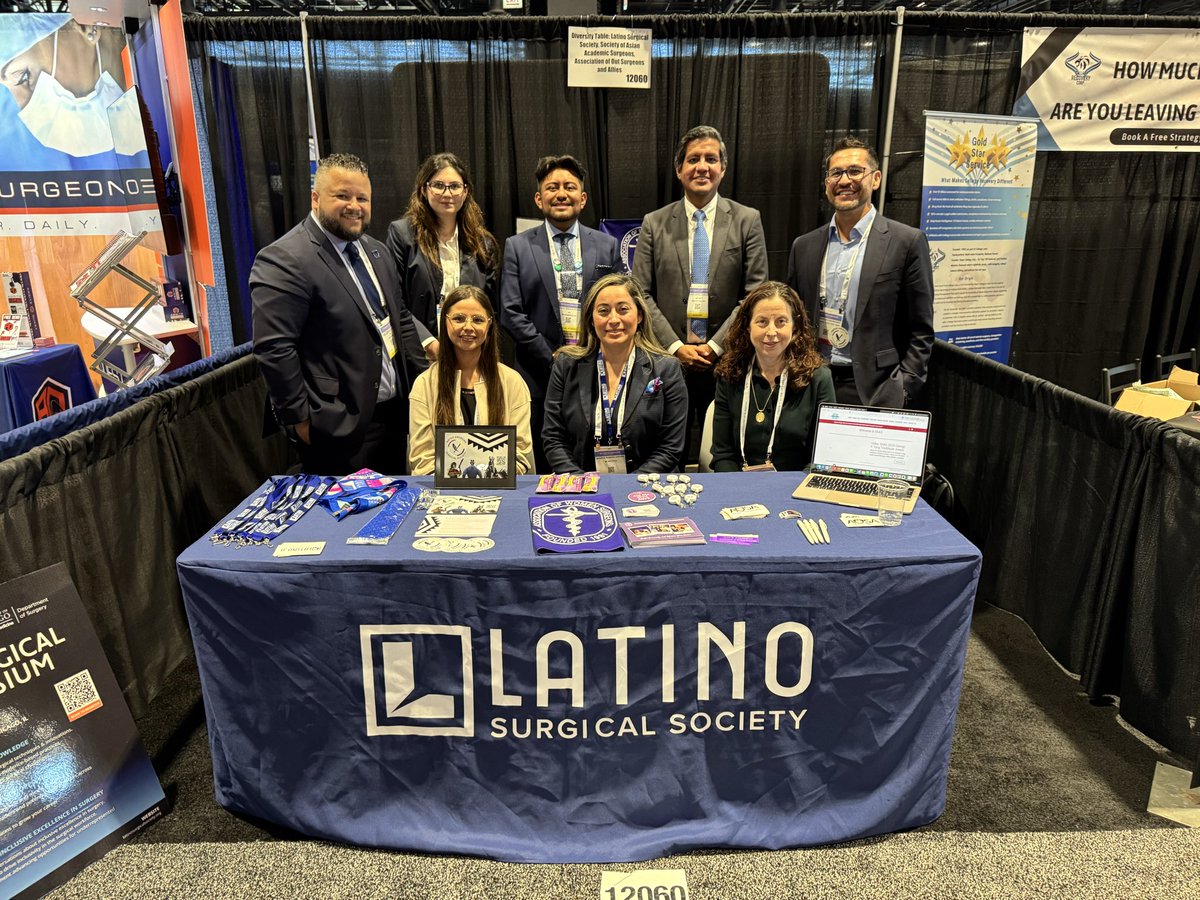 LatinoSurgery's tweet photo. Stop by Exhibit Hall booth #12060 to connect with LSS, AOSA, AWS, NASS, SAAS, SBAS!
#ACSCC25 #LSSatACS https://t.co/EjVnFXlMHO