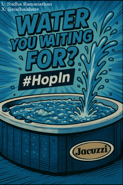 sudhaishere's tweet image. One Minute Brief of the Day: Create posters to advertise #Jacuzzis @OneMinuteBriefs