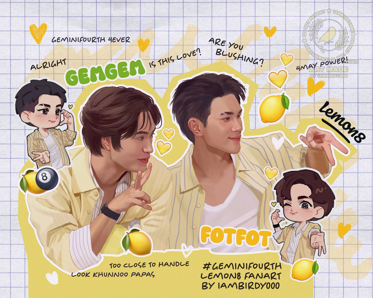 Yellow is their color 🍋✨

#GeminiFourth #เจมีไนน์โฟร์ท 
#Gemini_NT #Fourthnattwat