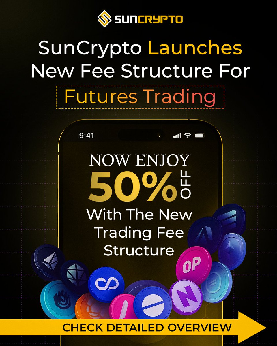 suncryptoin's tweet image. We asked. You spoke. We listened.

SunCrypto Futures Fee Structure is now more rewarding than ever!
✅ 50% Lower fees across all VIP levels
✅ BIGGER rewards at higher VIP levels
✅ A stronger community of traders
Your profits, your progress, your future! 🚀 

For more details…