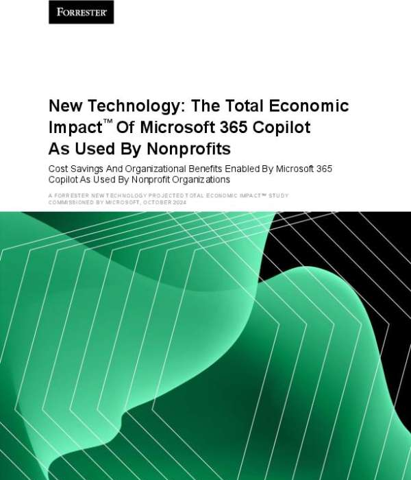 FLComputerTech's tweet image. What if AI could deliver a 316% ROI? 😲 Download Forrester's report, "New Technology: The Total Economic Impact™ Of Microsoft 365 Copilot As Used By Nonprofits," too see how this is possible. @msftsecurity stuf.in/bh8lw6