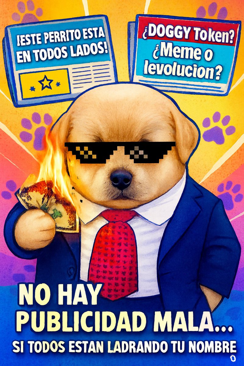 Maverick81s's tweet photo. 🗞️ Dicen que no hay publicidad mala…
🐶 $DOGGY lo confirma: si están hablando de ti, ya ganaste.
Que ladren, que duden, que se rían…
Pero que no dejen de mirar.
#DOGGYToken #NoHayPublicidadMala #CryptoMemePower #QueLadren #DOGGYArmy https://t.co/LgNwnQfp5A
