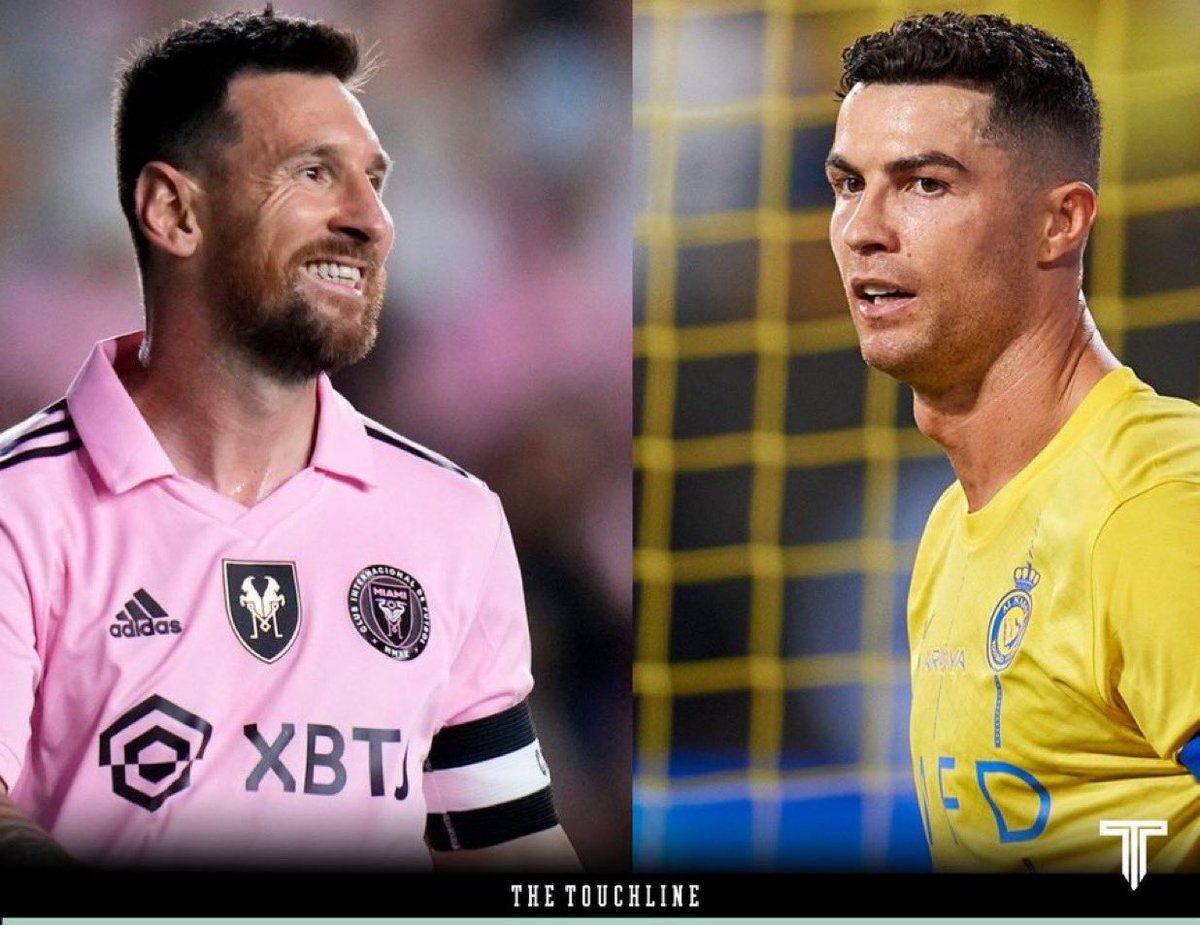 TouchlineX's tweet image. Lionel Messi for Inter Miami: 🇦🇷
🏟️ 80 games
🌟 100 G/A
⚽️ 66 goals
🅰️ 34 assists
🎁 3 penalties
🎯 6 free kicks
🏆 2 trophies
Cristiano Ronaldo for Al Nassr: 🇵🇹
🏟️ 117 games
🌟 124 G/A
⚽️ 104 goals
🅰️ 20 assists
🎁 27 penalties
🎯 5 free kicks
🏆 0 trophies