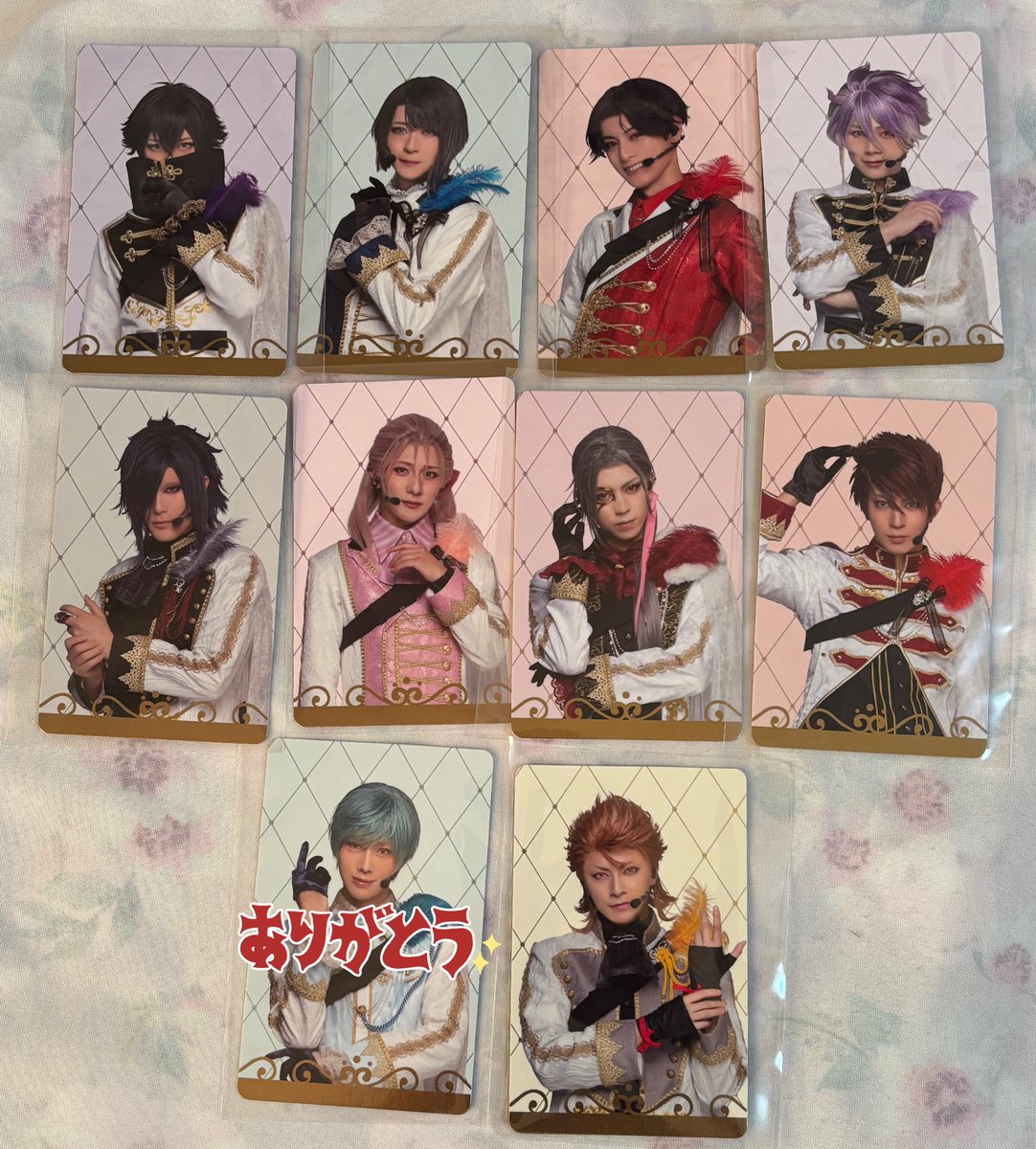 【交換・譲渡】
ミュージカル刀剣乱舞 刀ミュ シブツタ 衣装展 ふぉとカードB  フォトカ
出）☆水心子 ☆松井江 ☆豊前江 ☆源清麿 ☆大典太 村雲江 大般若 大包平 ソハヤノツルギ
求）長谷部 長義　300円＋送料
郵送のみ。譲渡は無印のみ。長義には複数提供可。検索からでもお気軽にお声掛け下さい
