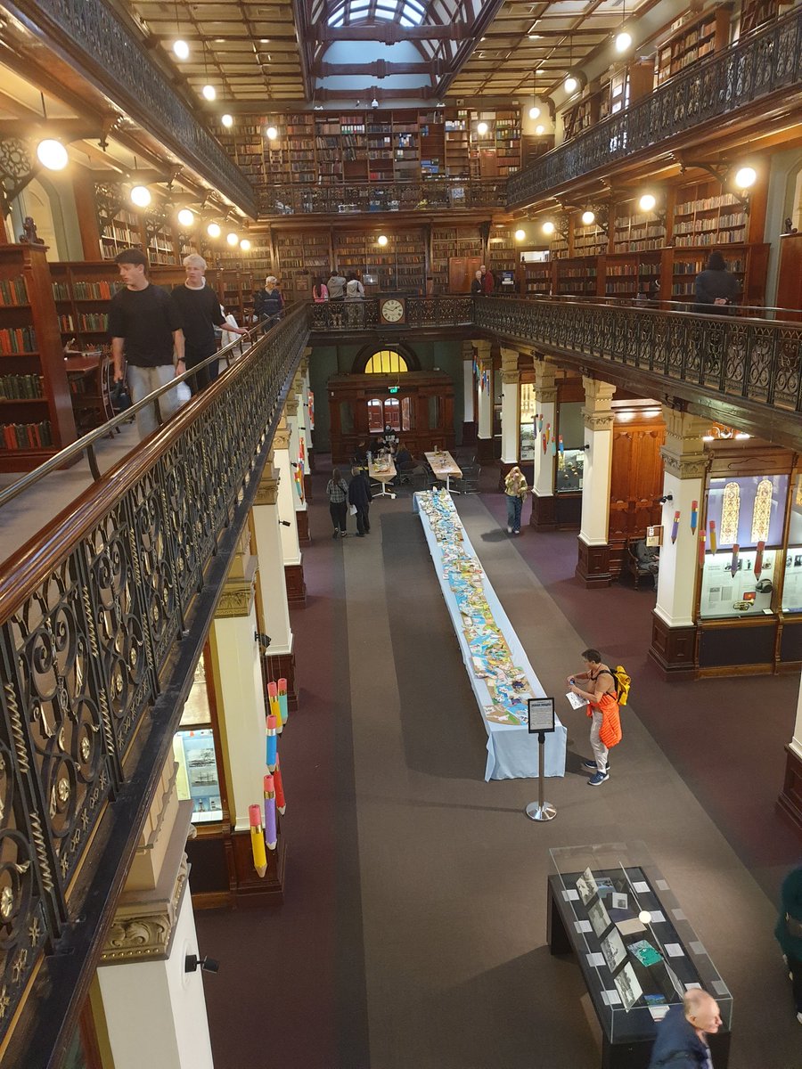 heltweet's tweet image. Good night #Wordlers
Just got into bed
Almost asleep zzz
#TalkingTuesday
Day after Labor Day long weekend
Went into the City today
Walked about 3.5km
Mortlock Library &amp;amp; the Museum, attached to the State Library
#Wordle1571 4/6
⬜⬜⬜⬜⬜🕊
⬜⬜⬜🟨⬜🦄
⬜🟨⬜🟩⬜🤞
🟩🟩🟩🟩🟩💃