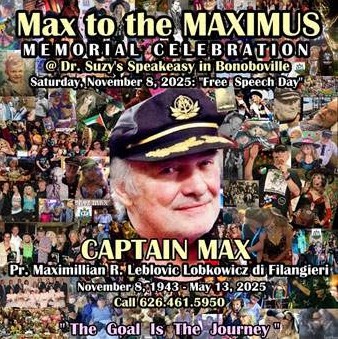 Dr. Susan Block &amp; Bonoboville present the Max to the MAXIMUS Memorial Saturday, November 8, 2025 <a href="/drsuzy/">Dr. Susan Block 🌹</a> ... pvmchicago.net/archives/17314
