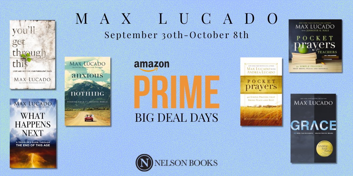 Perfect for early Christmas shoppers! Shop Prime deals here: bit.ly/maxlucadobooks – Team Lucado