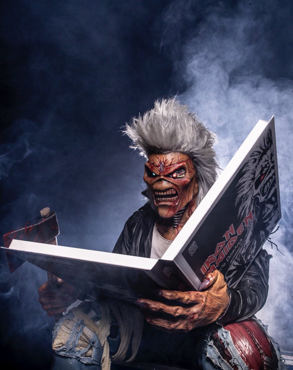 IronMaiden's tweet image. Infinite Dreams: The Official Visual History is out now!

Eddie got his hands on a book! Although we had to make a special copy big enough for him…

With iconic artworks, landmark photography, past and present instrument set ups, and artefacts from the band’s personal…