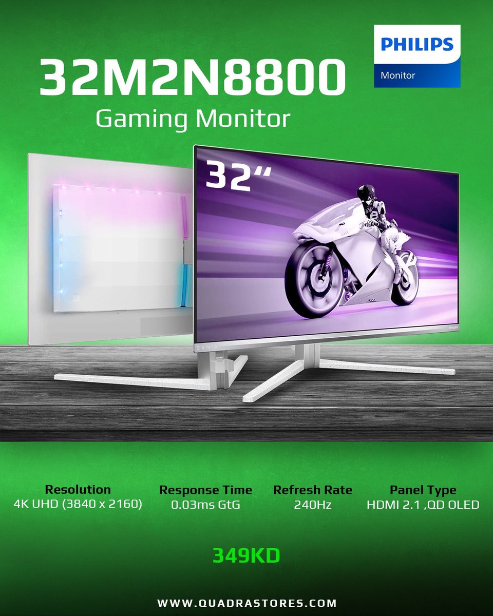 quadrastores's tweet image. ألوان 🔥 أداء 💪 تجربة غامرة!
شاشات PHILIPS QD-OLED مصممة للجيمرز اللي يبون السرعة والدقة والمتعة الحقيقية ⚡
اختر سلاحك: 360Hz | منحنية WQHD | دقة 4K

🛒 متوفرة الآن عبر quadrastores.com

#فيليبس #pc #monitors #كوادراستور #جيمرز