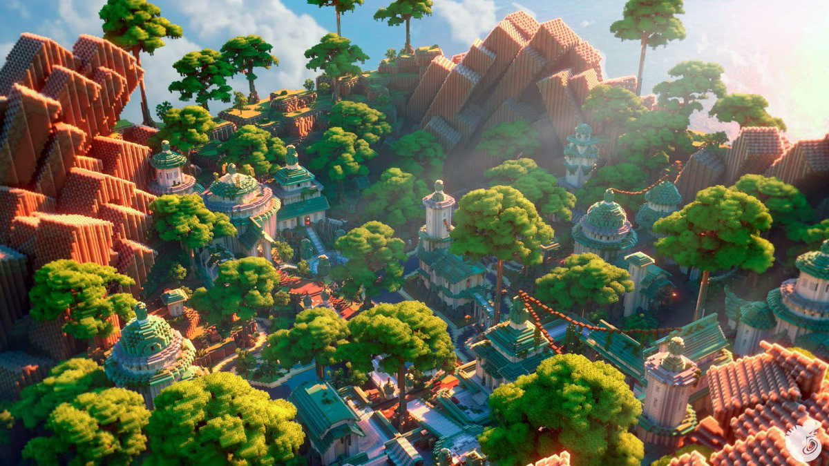 Elf Town - Spawn
A town where you can make yoru business, live own life, be yourself &amp; what the not common thing - live around elfes!

📷 Built by:
<a href="/RoLLiB_Builder/">RoLLiB</a> 
📷Rendered by:
<a href="/deltadromeo/">Deltadromeo</a> 

#minecraftbuilds #minecraftart #minecraft #minecraft建築コミュ