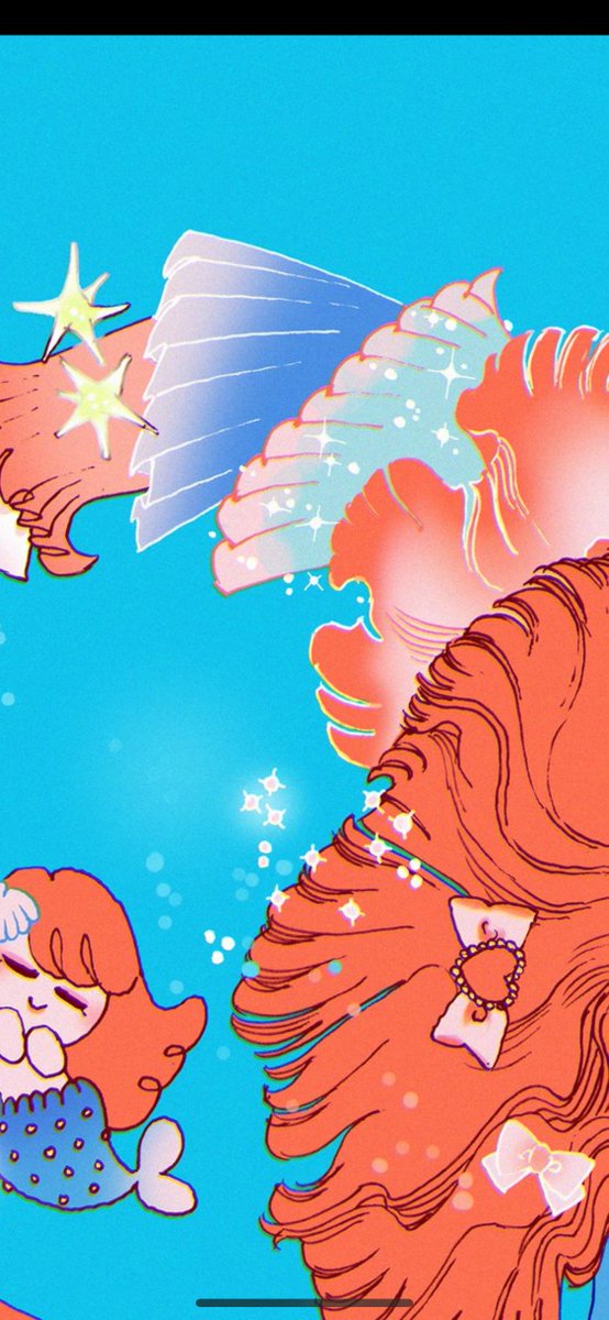 「この辺が綺麗だね〜」|na74🪤のイラスト