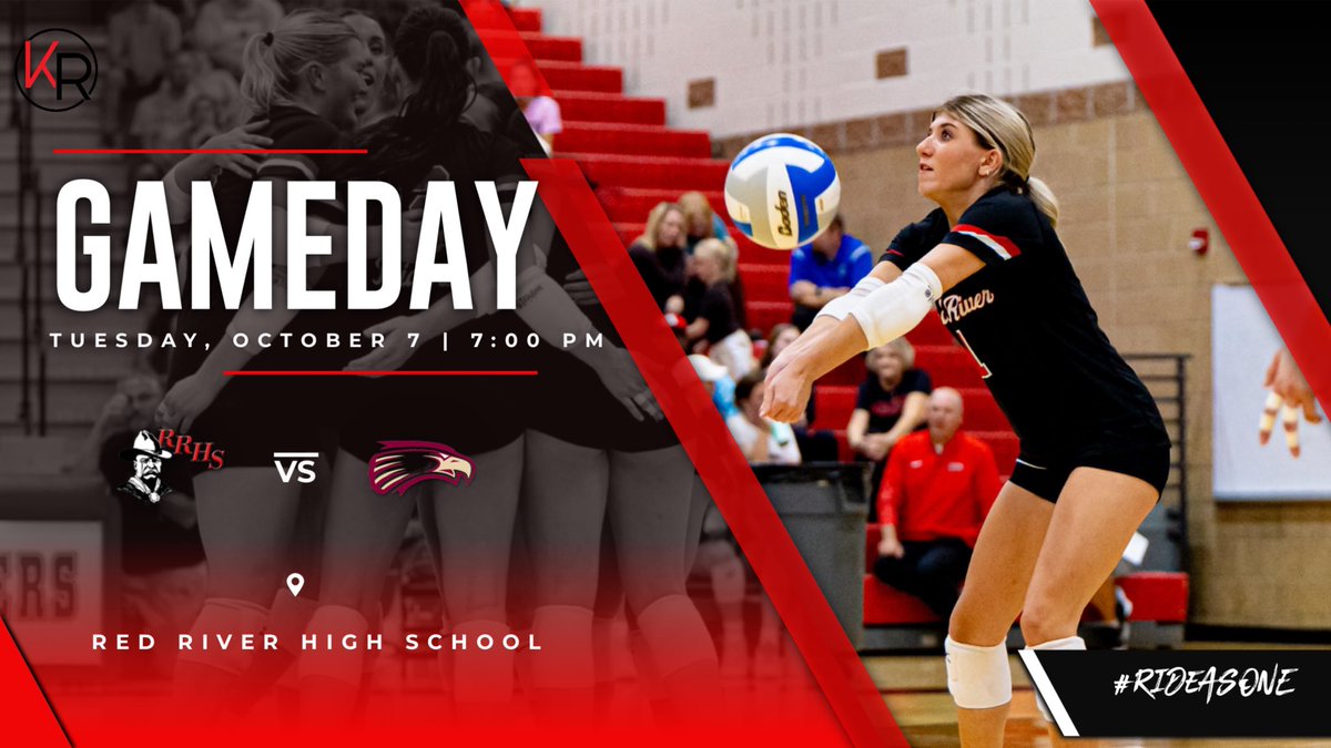 ❤️🏐GAMEDAY🏐❤️
Riders 🆚 Eagles
📍RRHS 
⏰7pm
#RideAsONE
